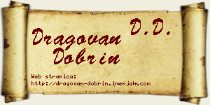 Dragovan Dobrin vizit kartica